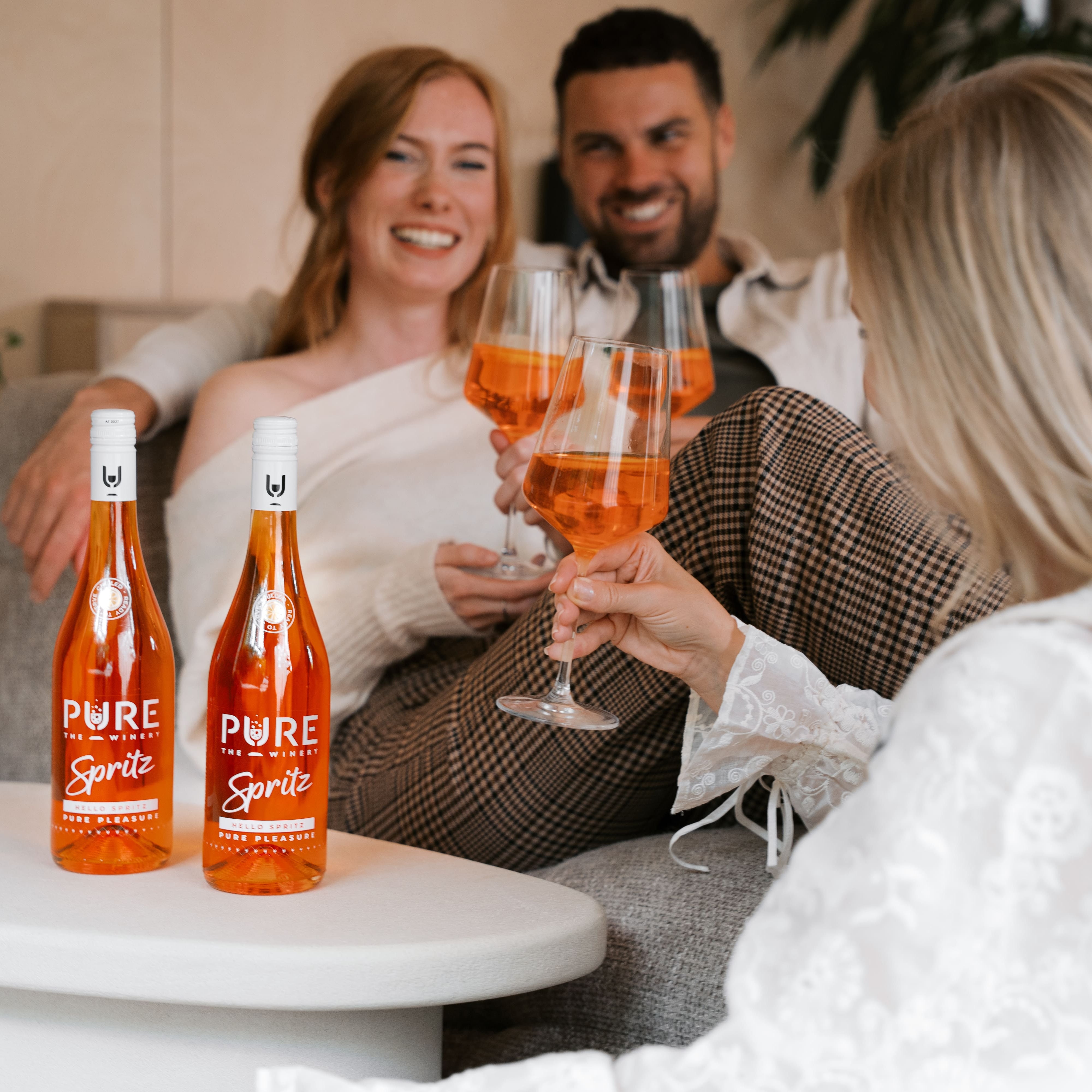 Zuckerfreier Orange Spritz