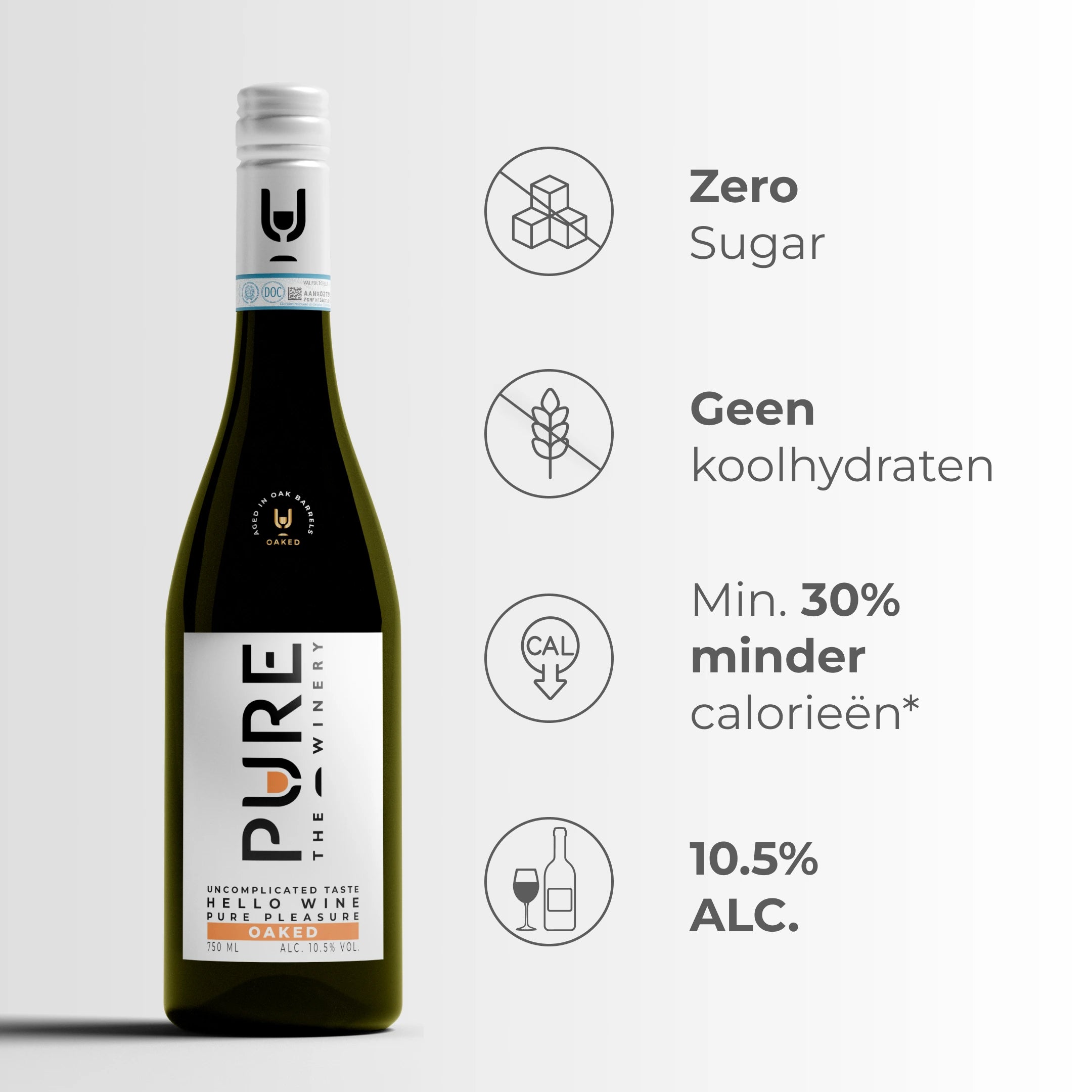 Zuckerfreier Oaked Weißwein