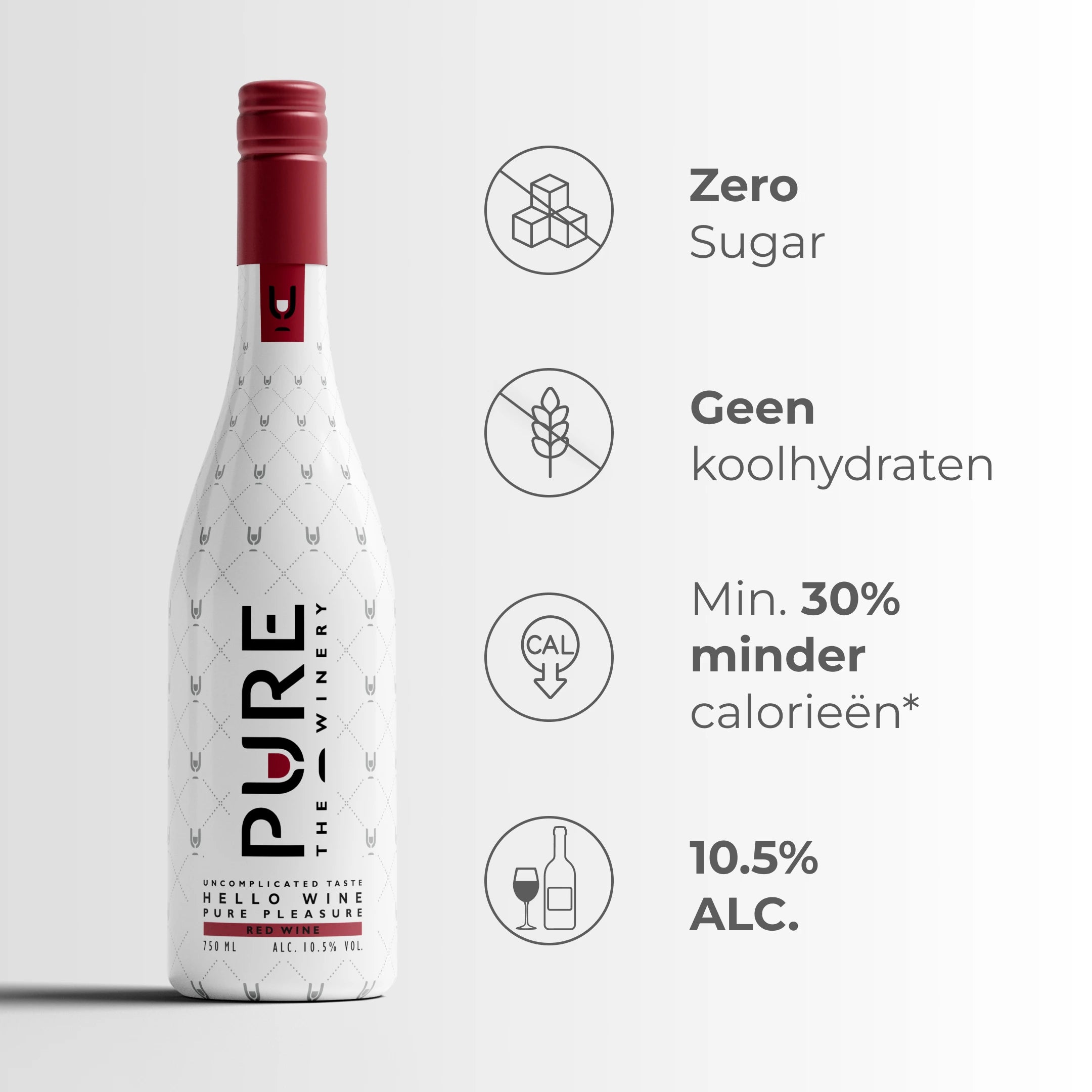 Zuckerfreier Rotwein