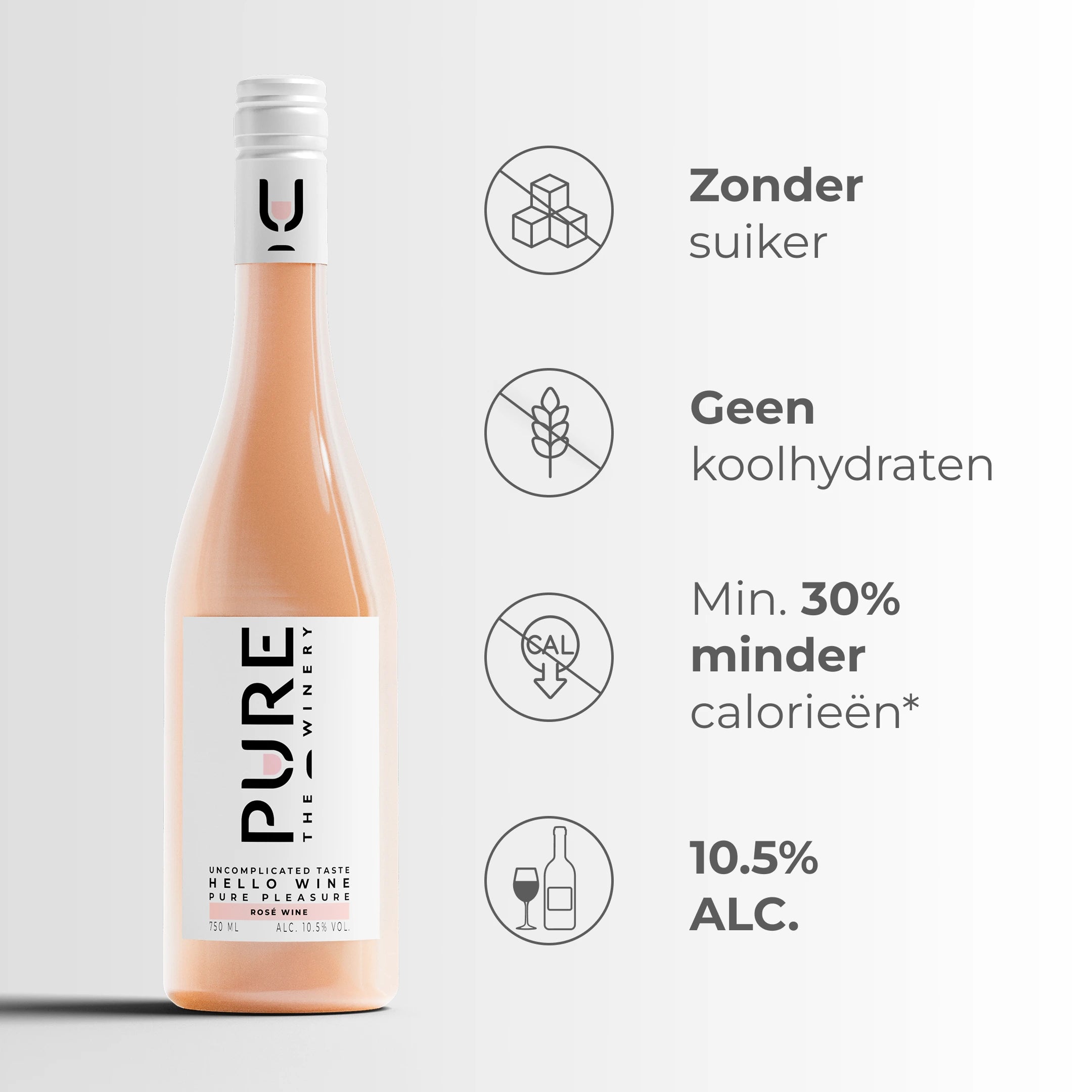 Zuckerfreier Roséwein