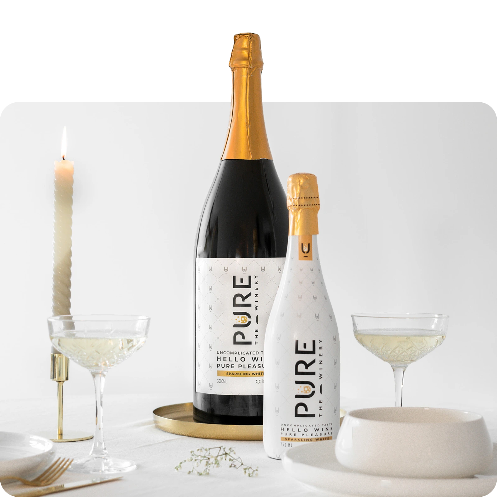 XXL (3L) Zuckerfreier Schaumwein Weiß