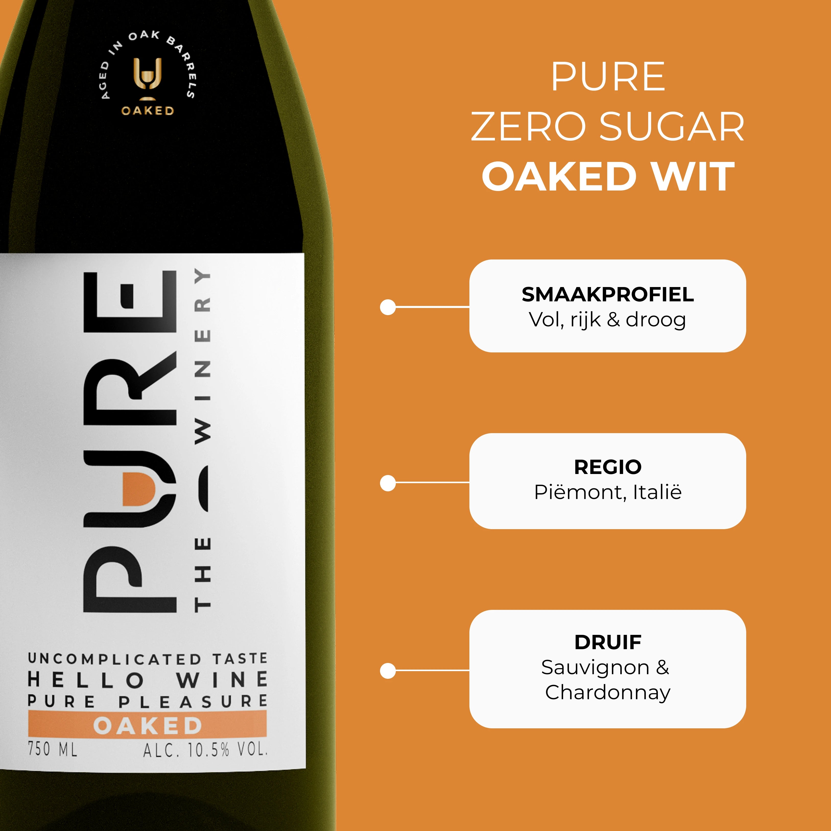 Zuckerfreier Oaked Weißwein