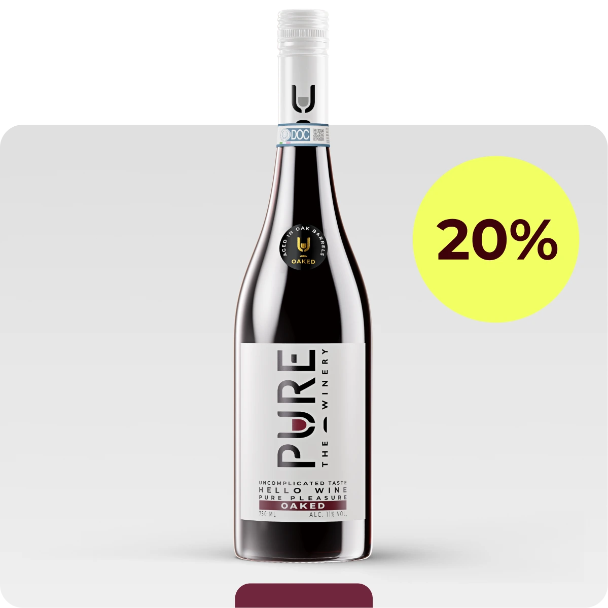 Zuckerfreier Oaked Rotwein