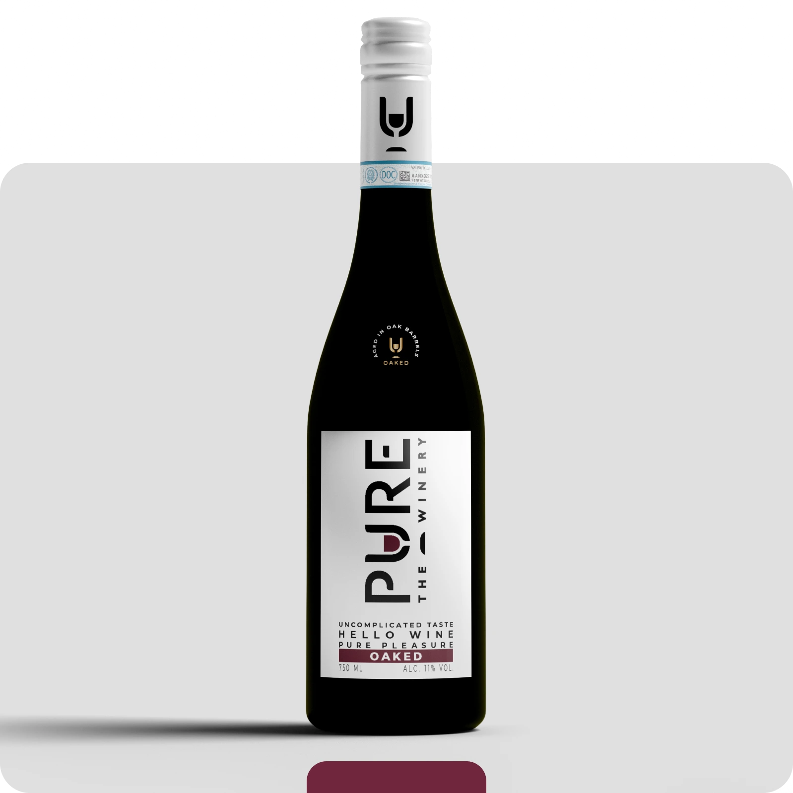 Zuckerfreier Oaked Rotwein