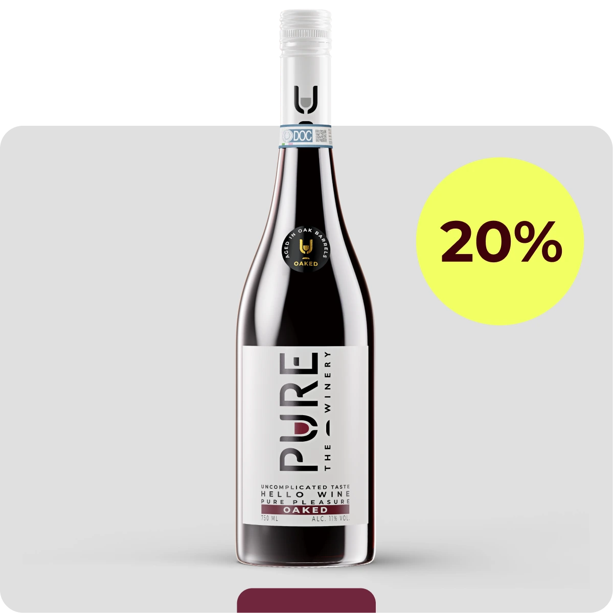 Zuckerfreier Oaked Rotwein